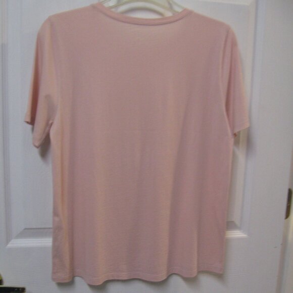 Eileen Fisher Like New Powder Pink  Organic Cotton Tee Size S - Picture 2 of 3